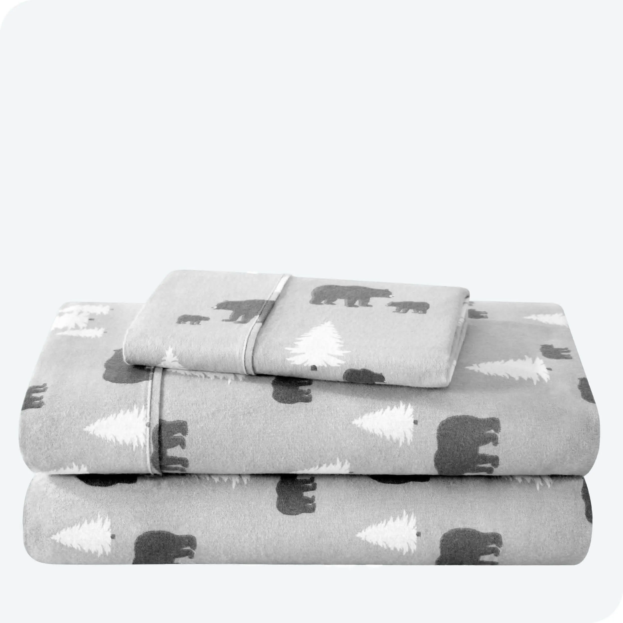 Cotton Flannel Sheet Set - Twin