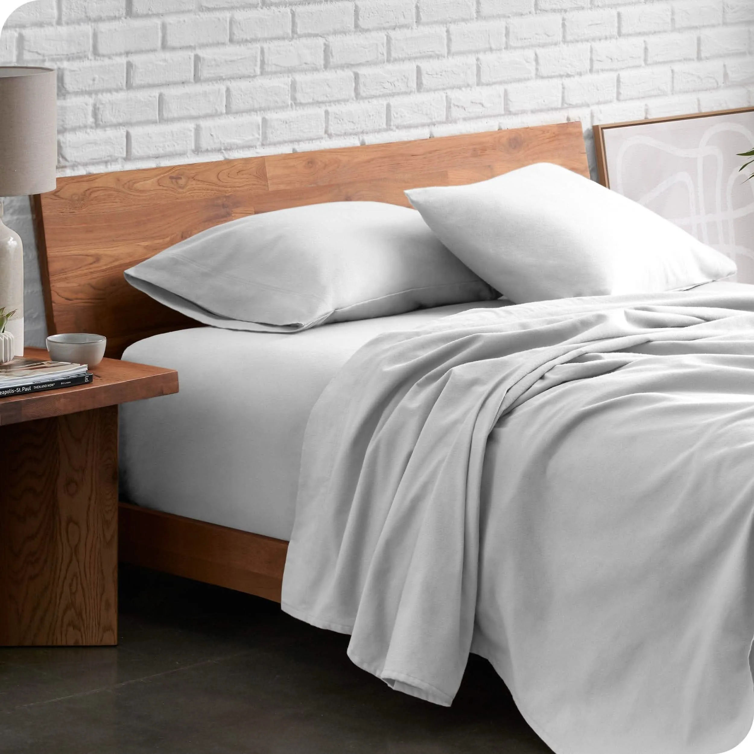 Cotton Flannel Sheet Set - Twin