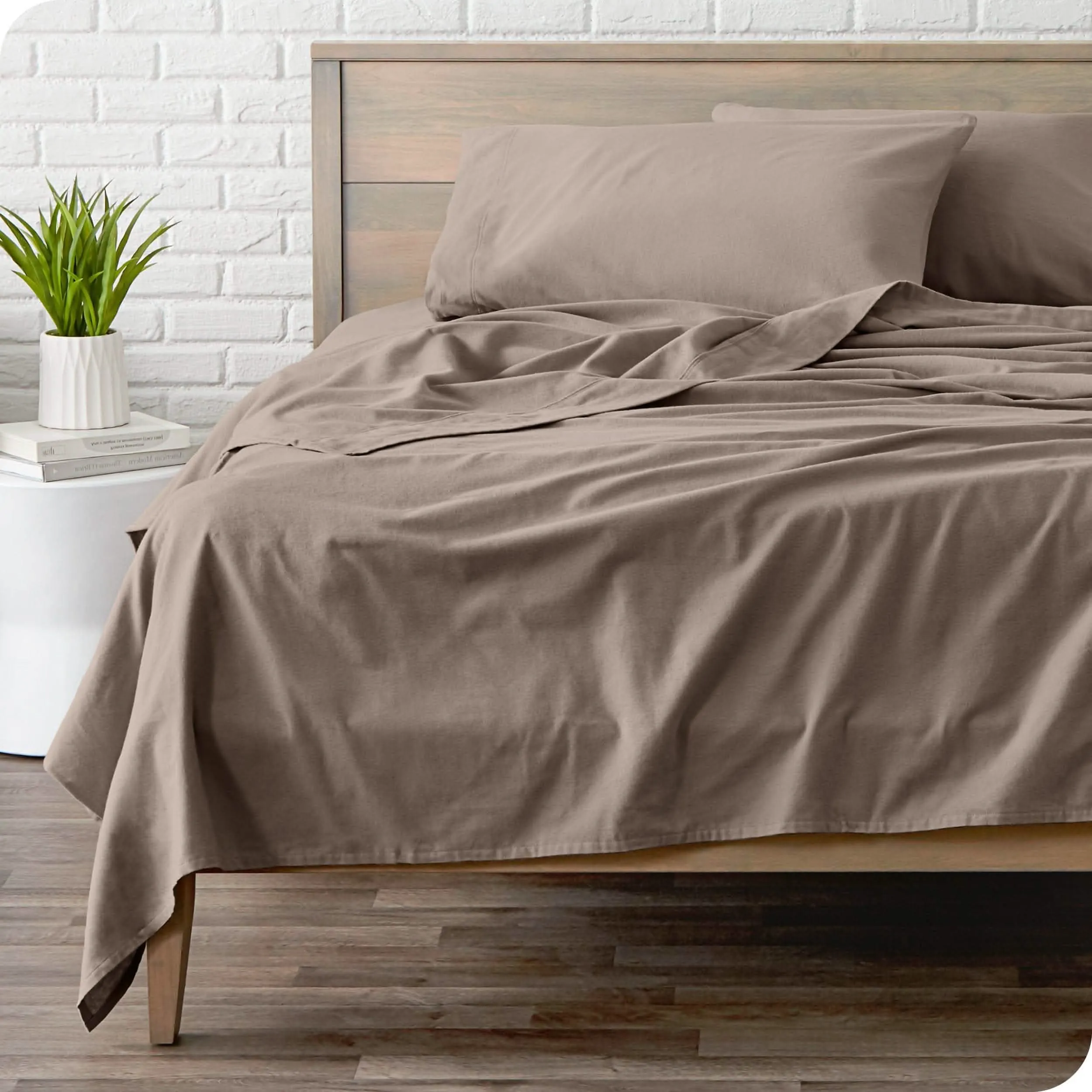 Cotton Flannel Sheet Set - Twin