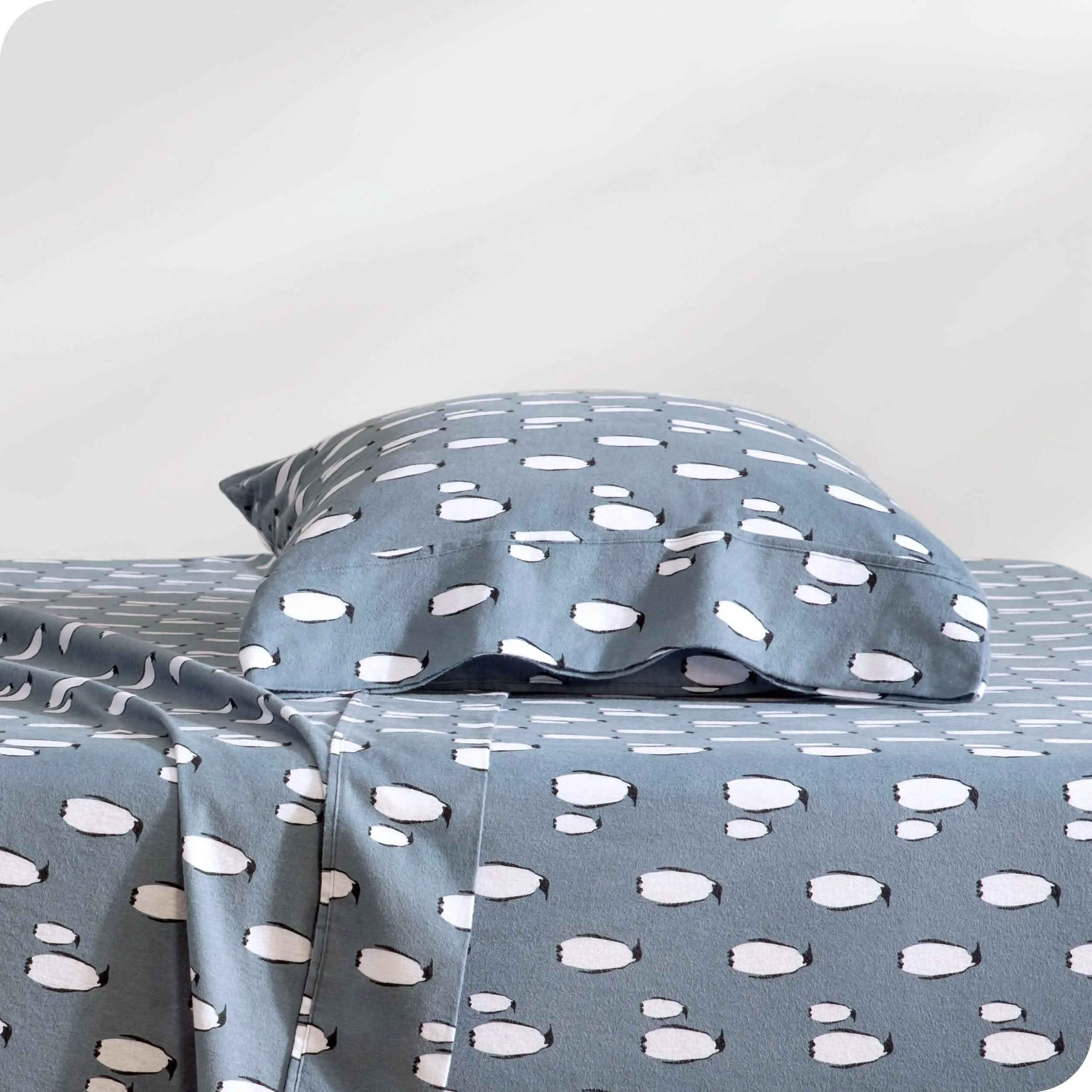 Cotton Flannel Sheet Set - Twin