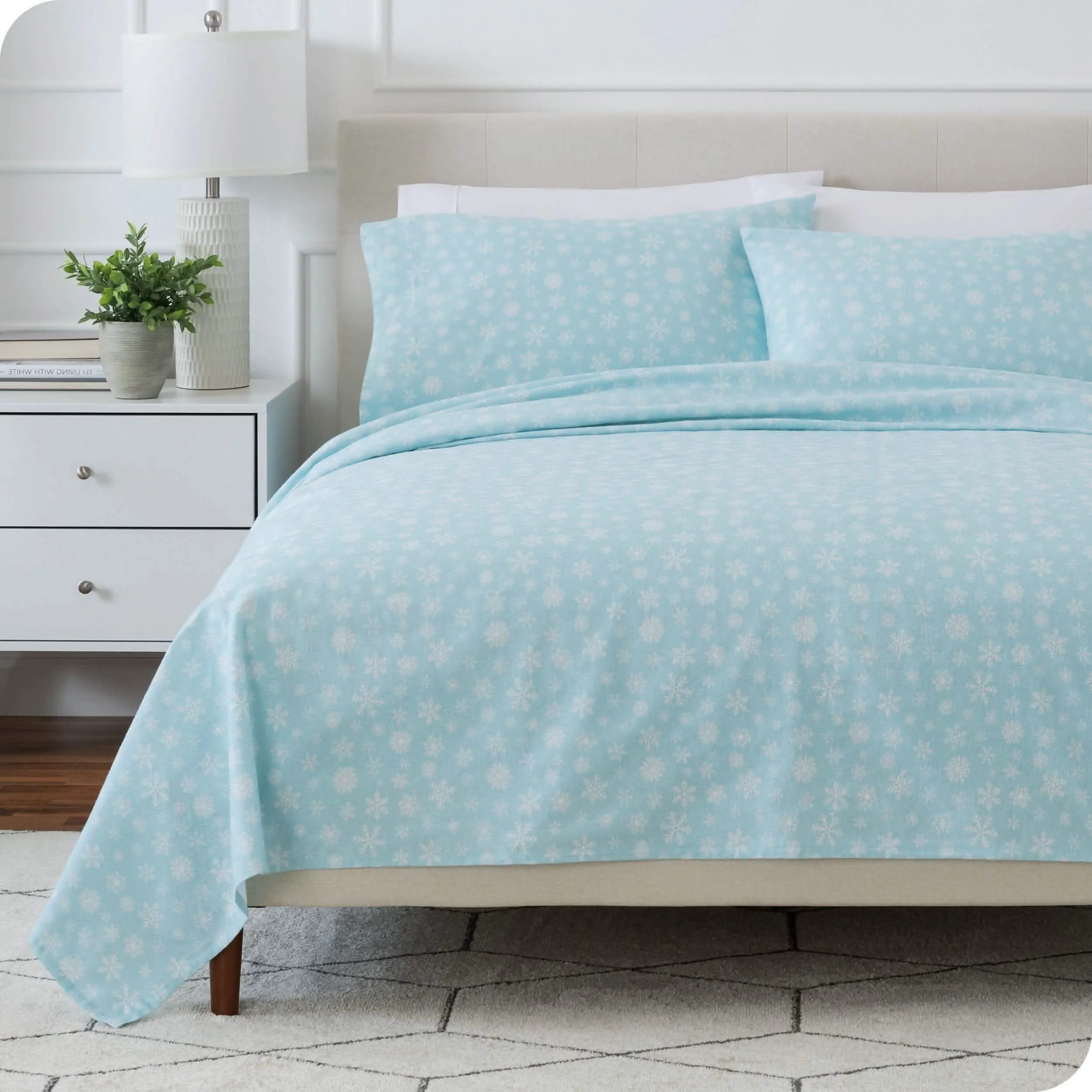 Cotton Flannel Sheet Set - Twin