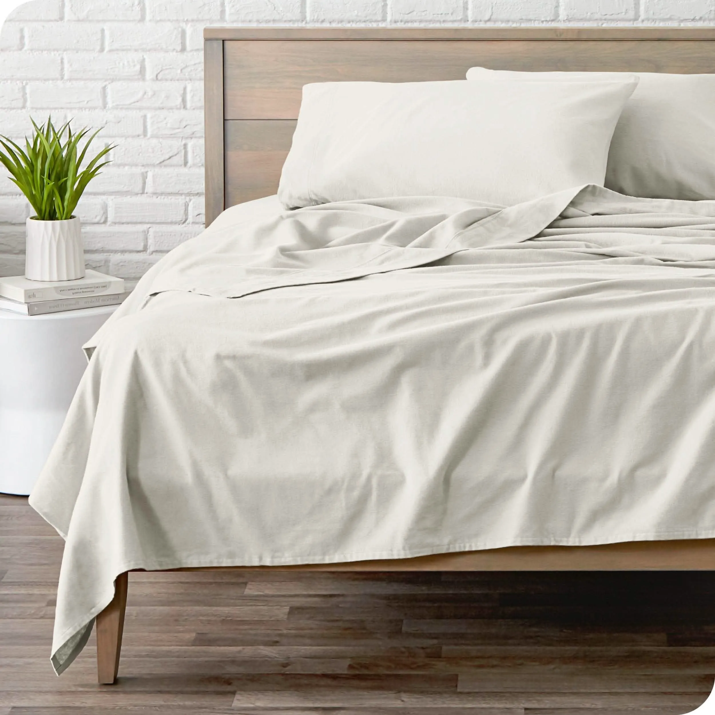 Cotton Flannel Sheet Set - Twin