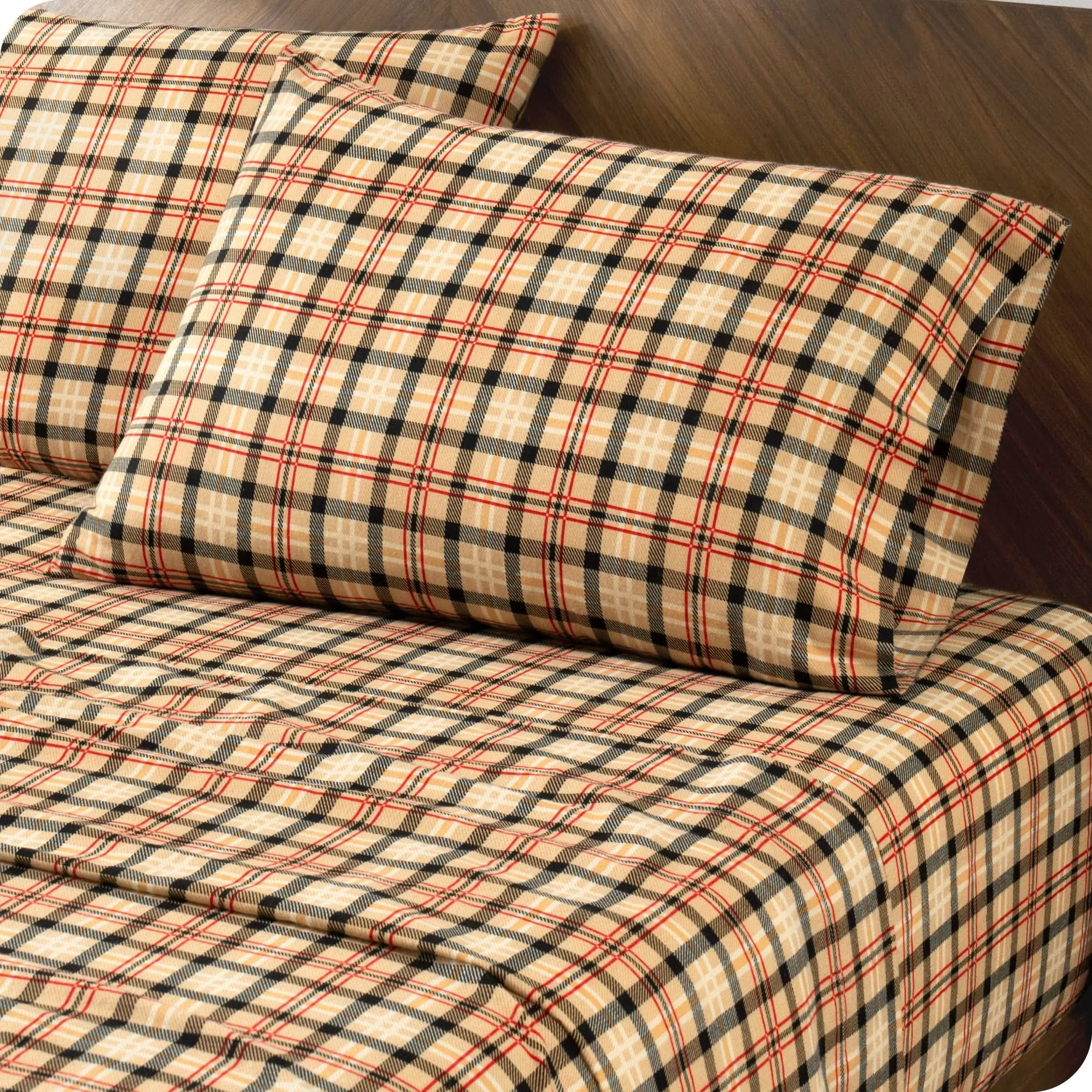 Cotton Flannel Sheet Set - Twin