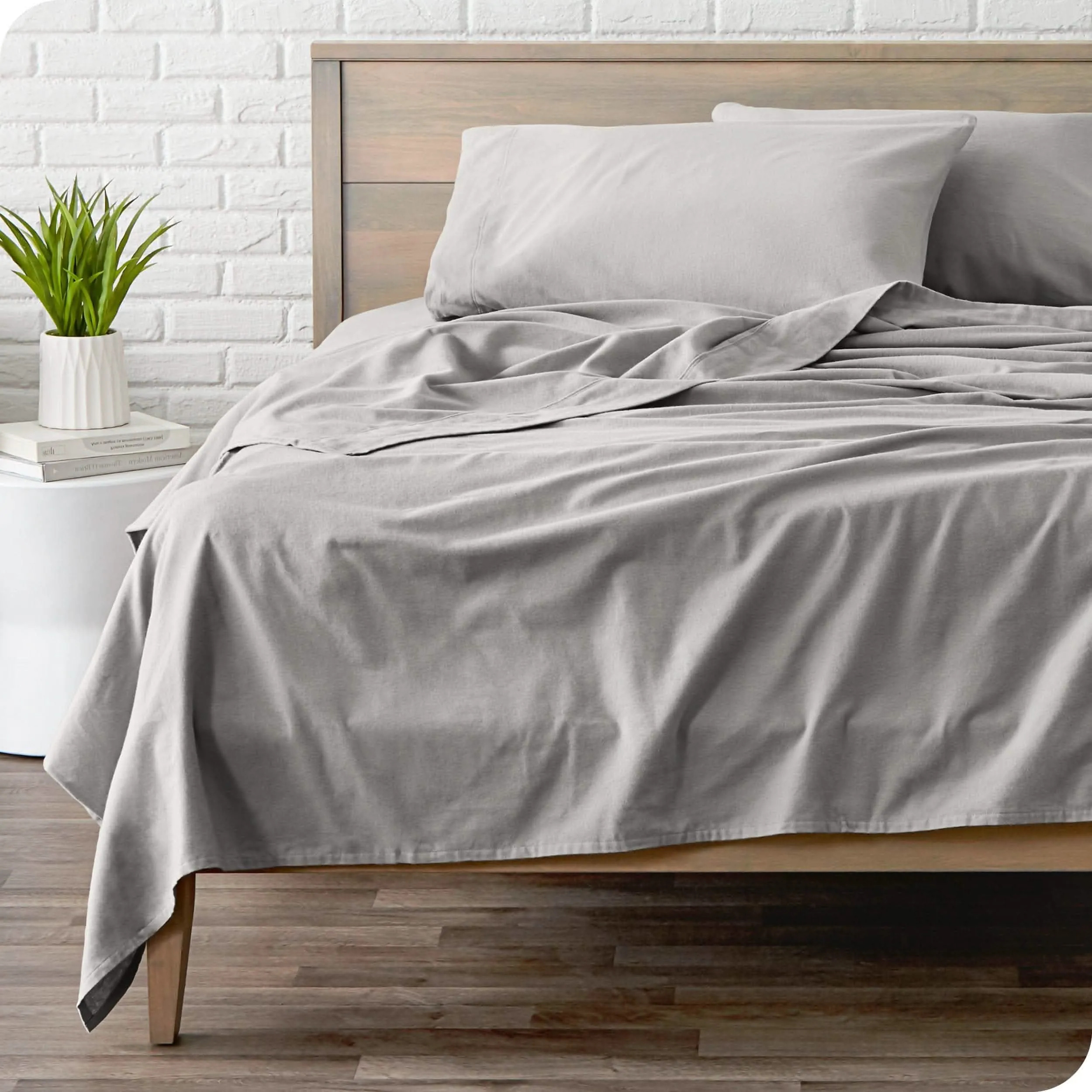 Cotton Flannel Sheet Set - Twin