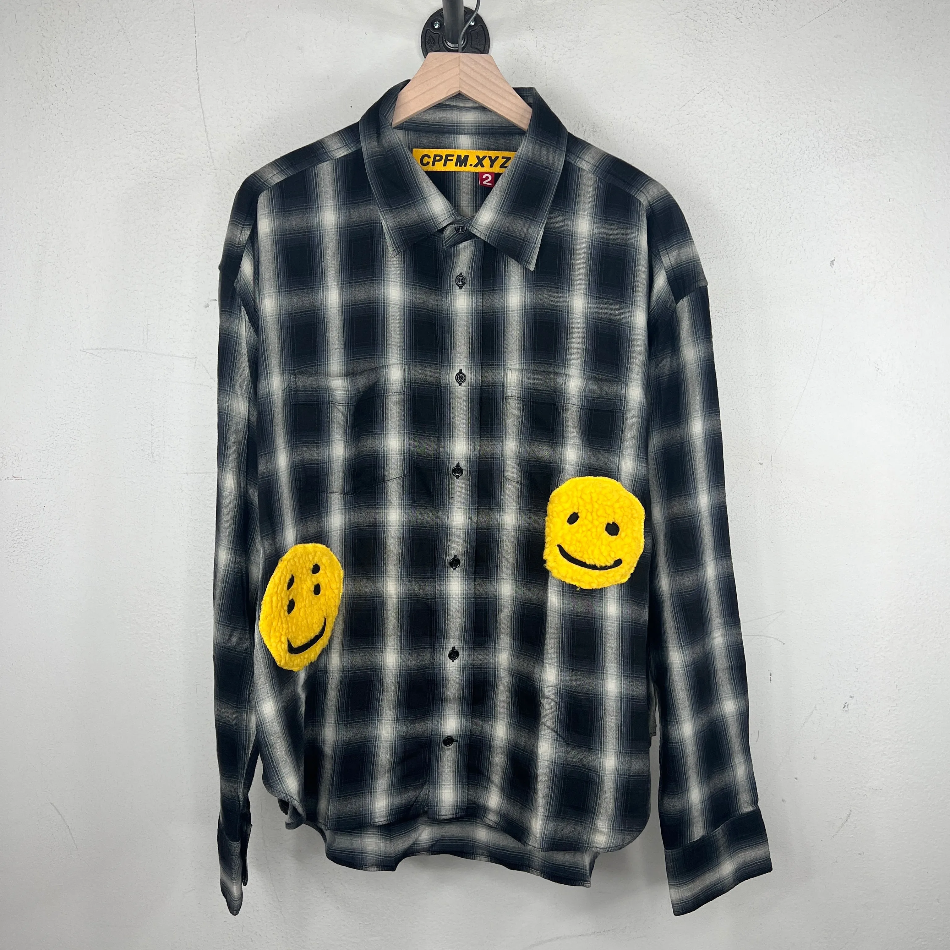 CPFM Black Smiley Flannel