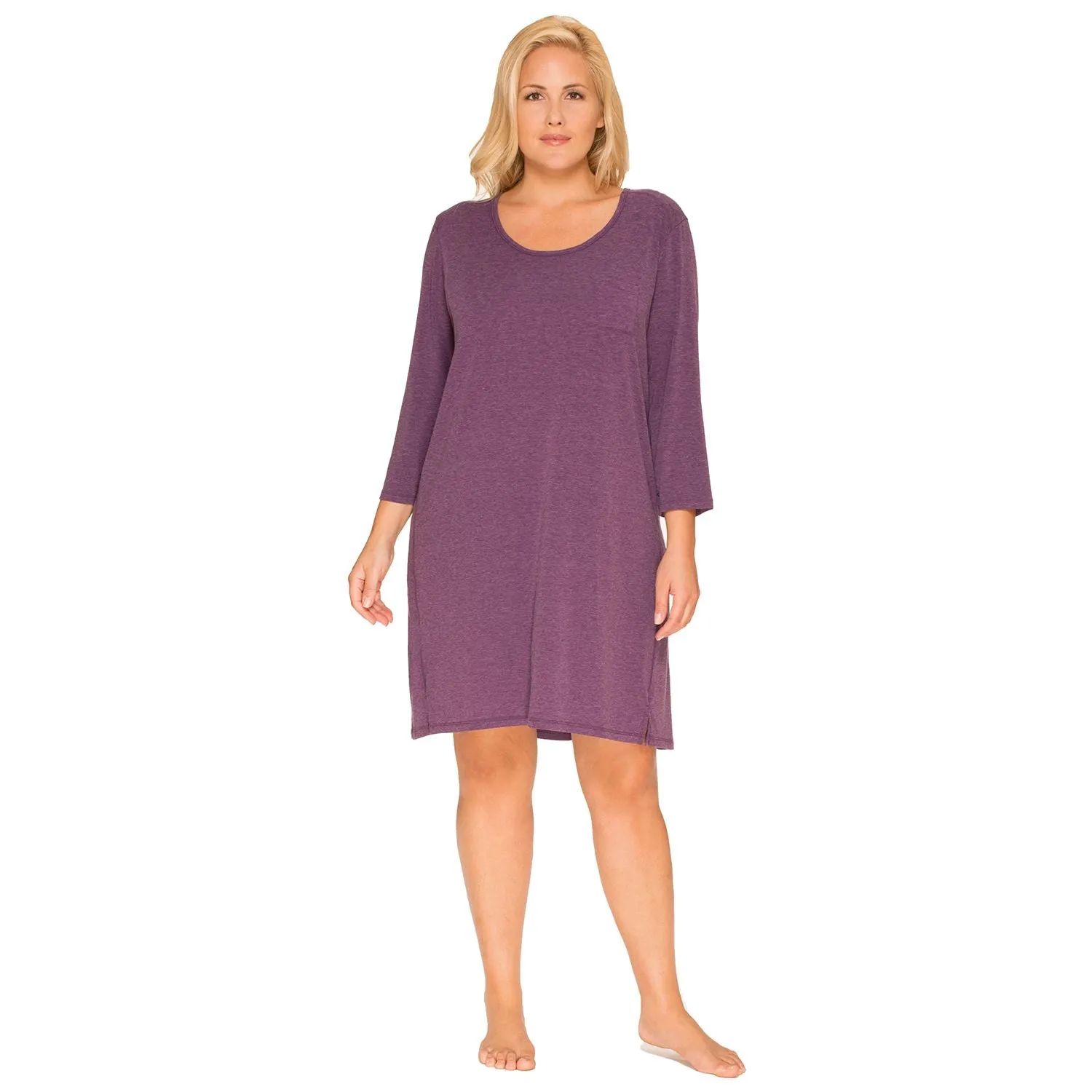 Cuddl Duds Essentials Plus Size Long Sleeve Nightgown Cuddl Duds