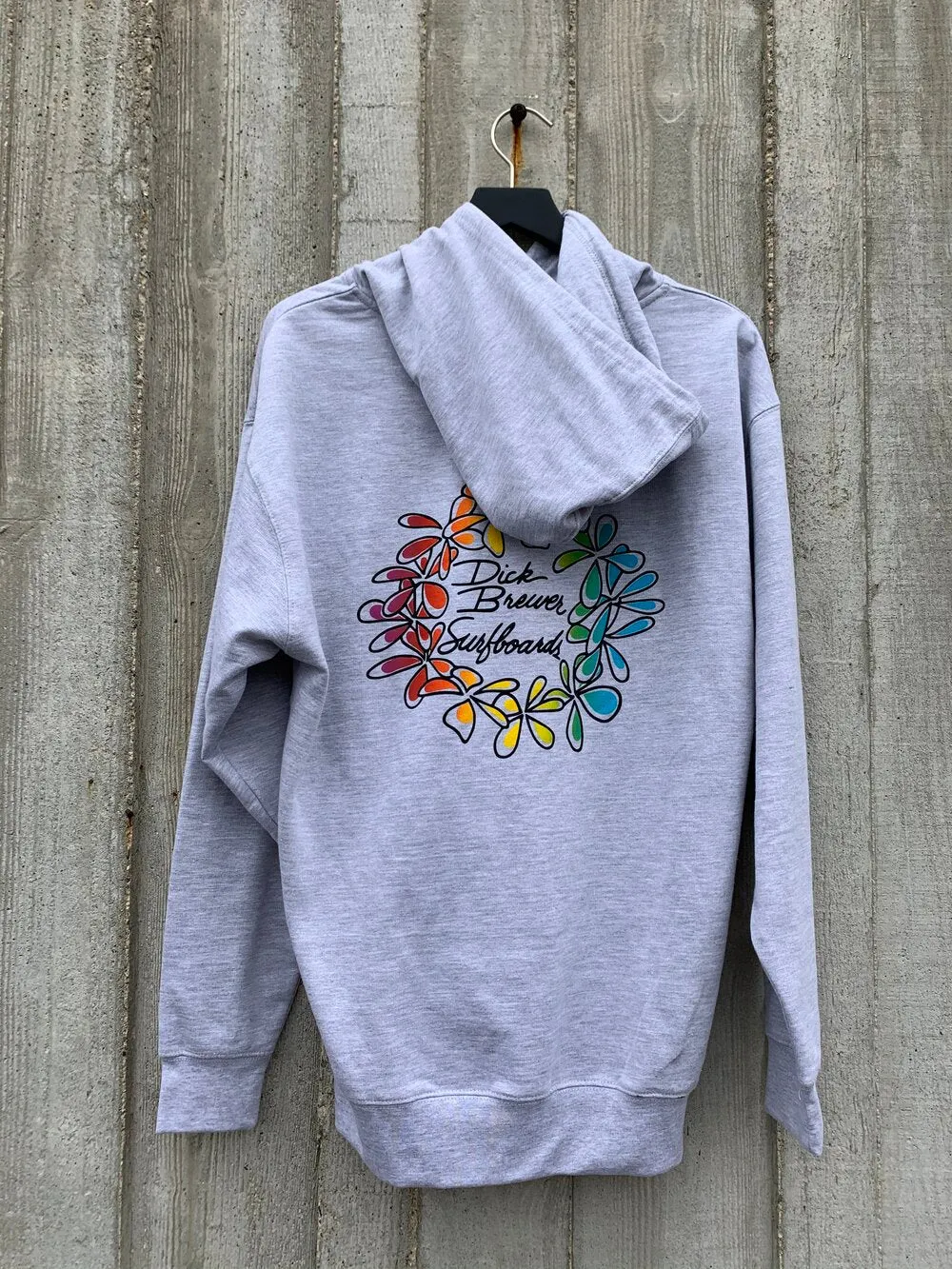 Dick Brewer Simple Lei | Hoodie | Heather Grey