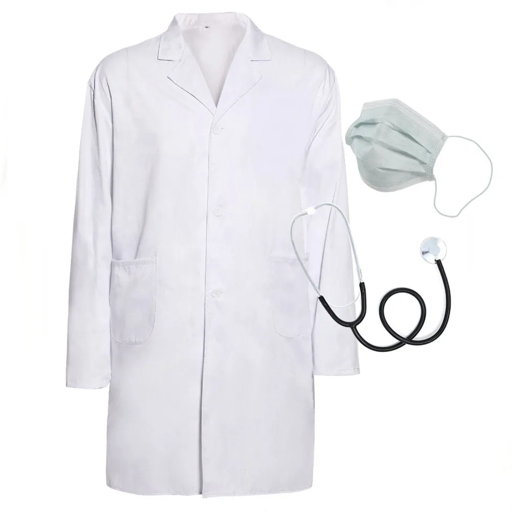 Doctor Lab Coat, Mask and Stethoscope