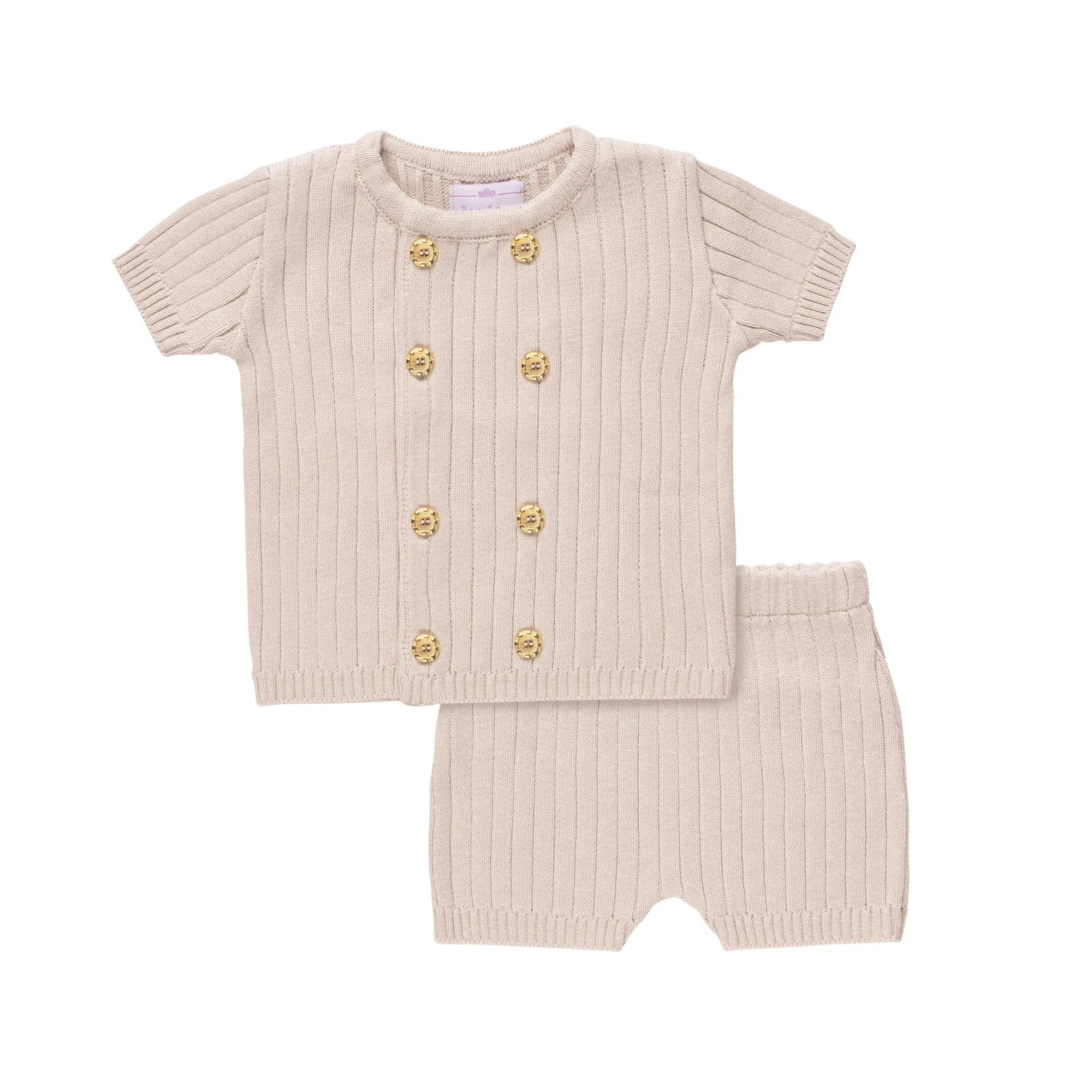 Double Breasted Set ~ Oatmeal