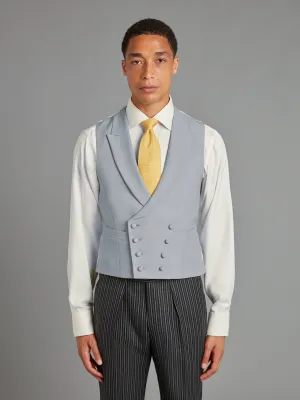 Double Breasted Wool Vest - Grey