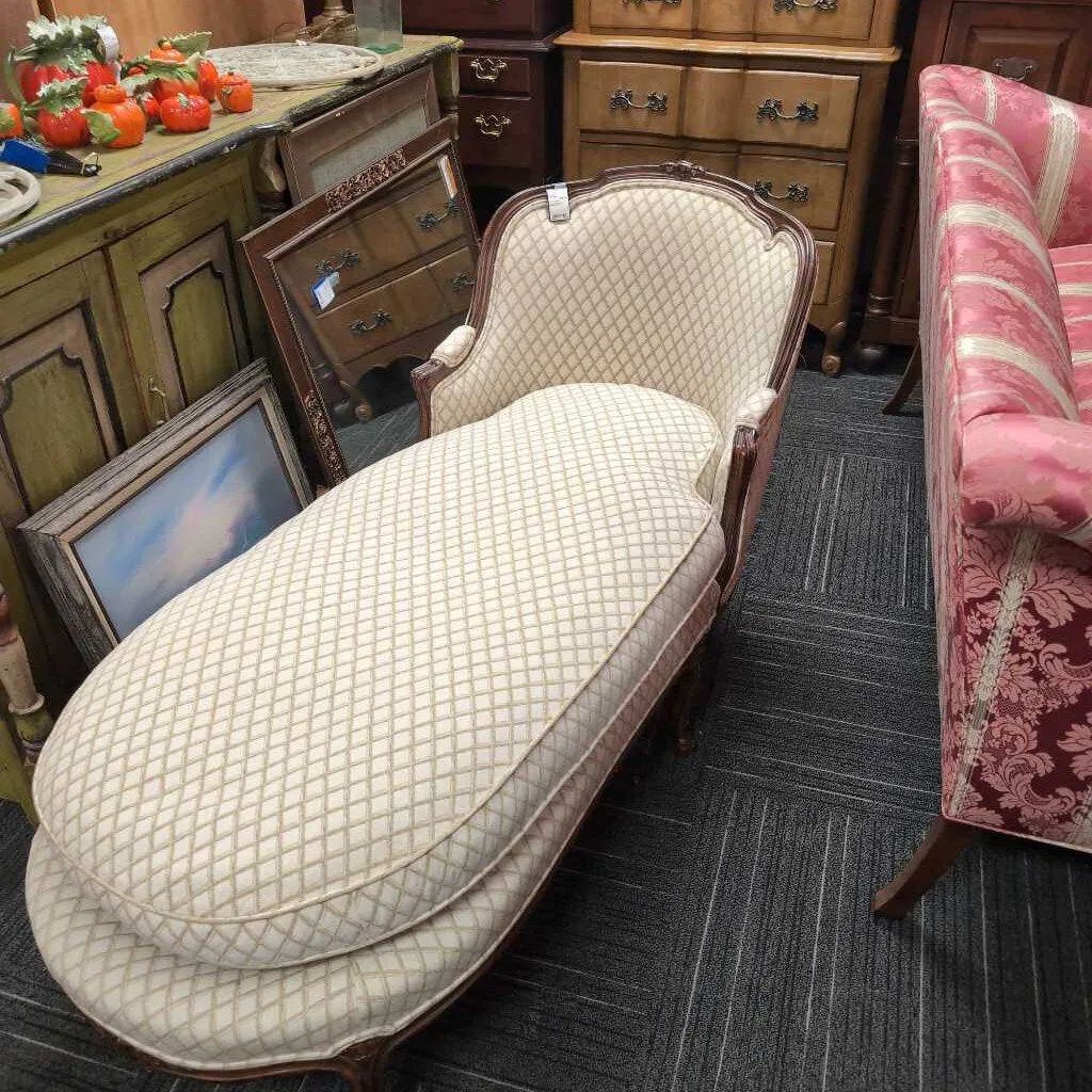 Down Filled French Chaise Lounge