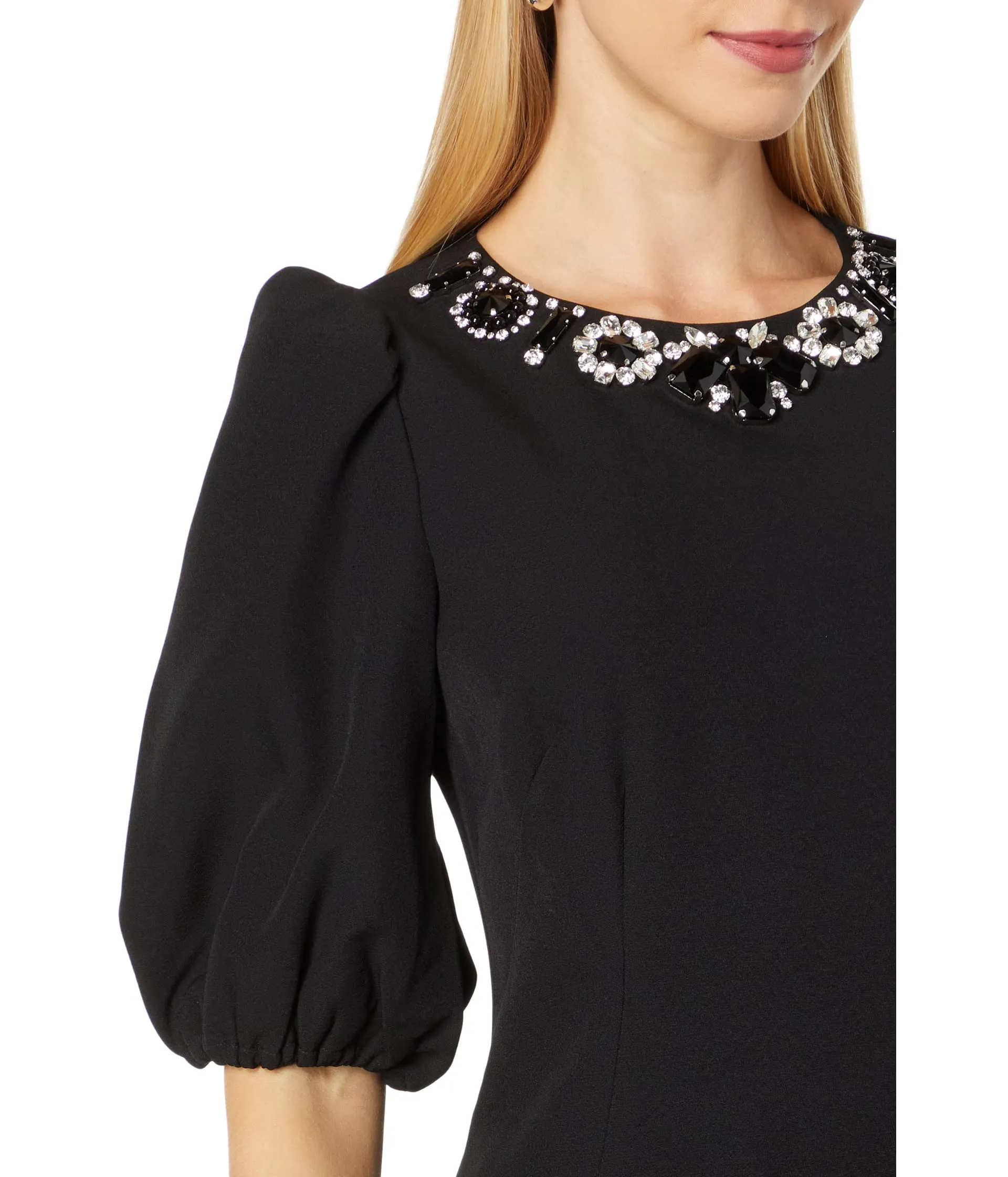 Dress Kate Spade New York, Embellished Double Crepe Dress