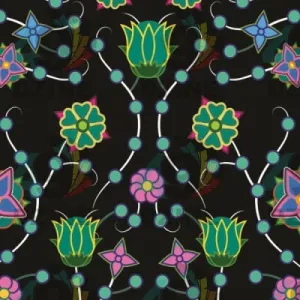 Floral Damask Garden Satin