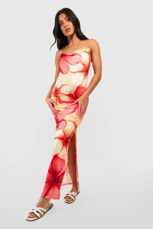 Floral Maxi Dress for Boohoo Materials, Yellow