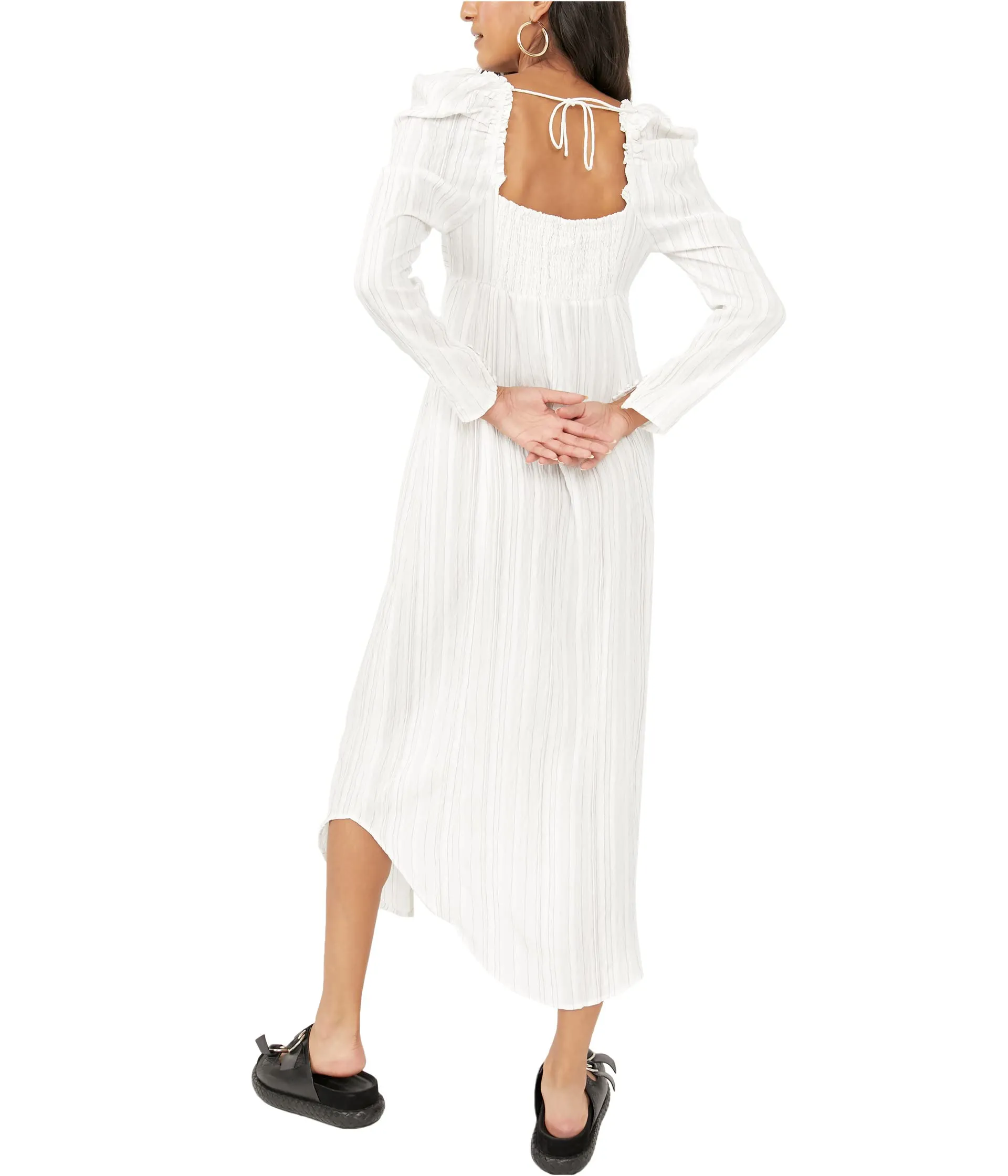 Free People Dress, Luna Maxi Button Front Blouse
