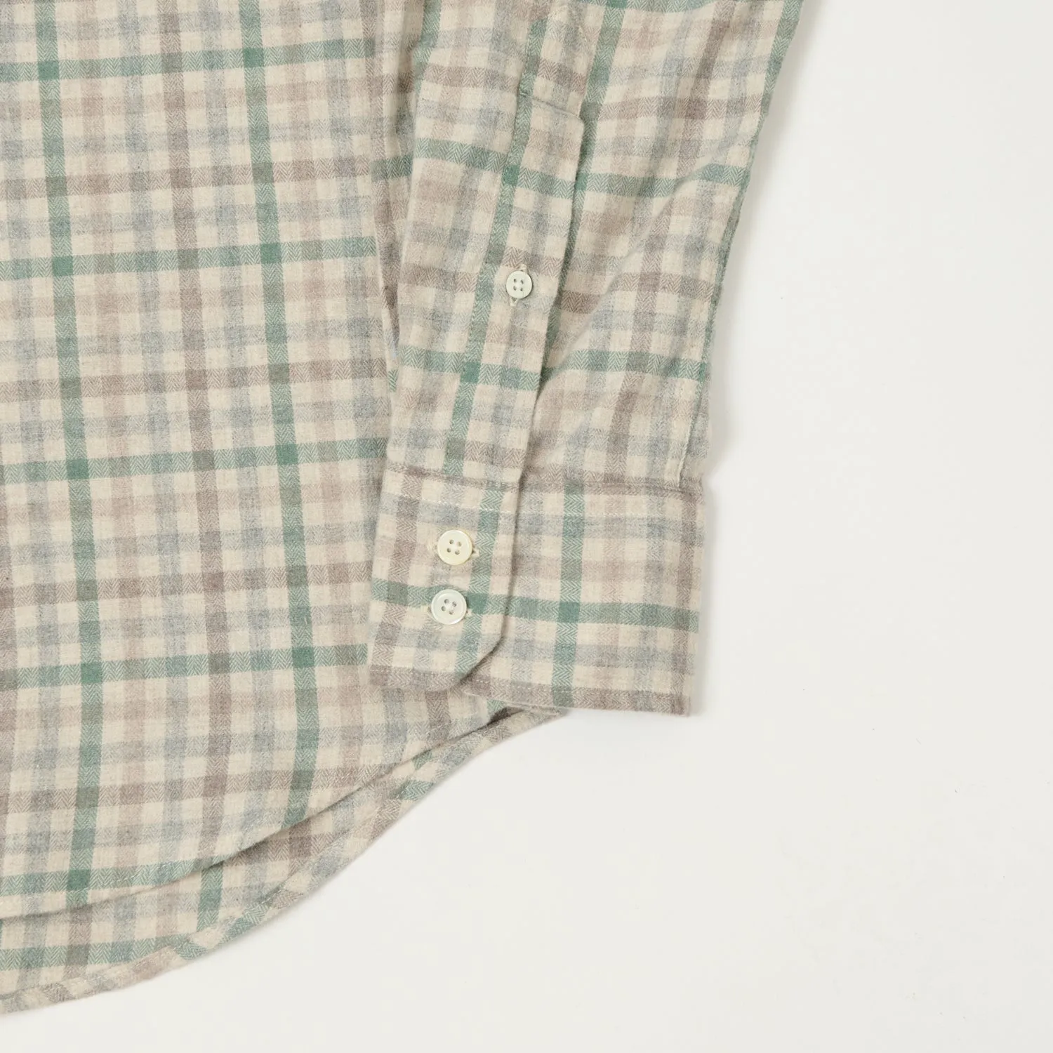 Hartford 'Paul' Check Flannel Shirt - Green/Multi
