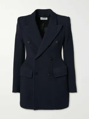 Hourglass double-breasted wool blazer