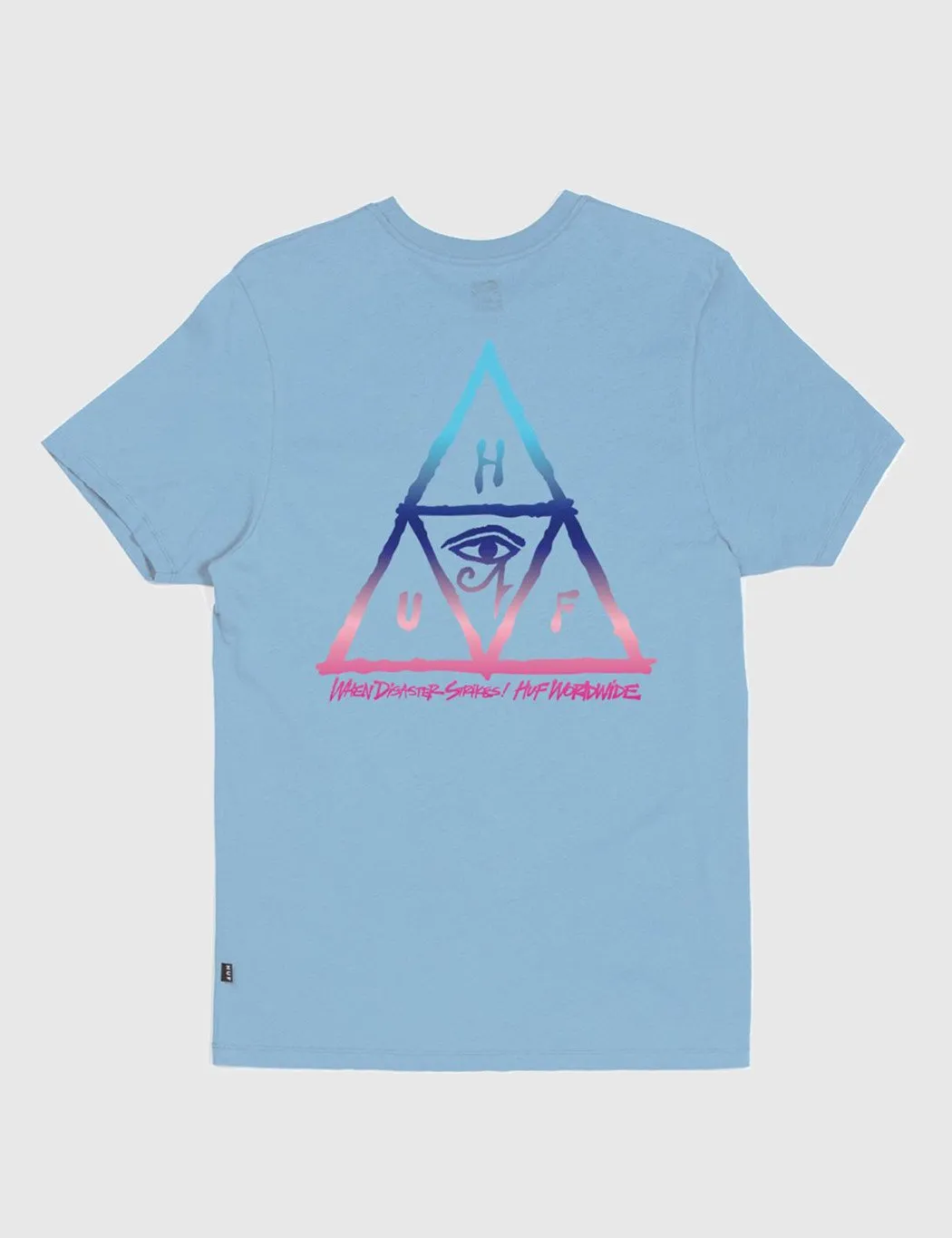 Huf RA Triple Triangle T-Shirt - Powder Blue