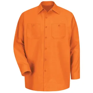 Industrial Work Shirt Long Sleeve - Orange