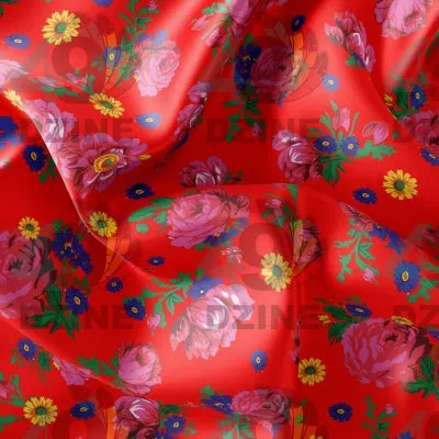 Kokum's Ceremony - Red Satin