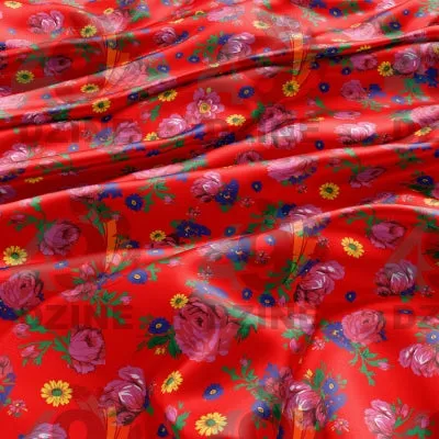Kokum's Ceremony - Red Satin