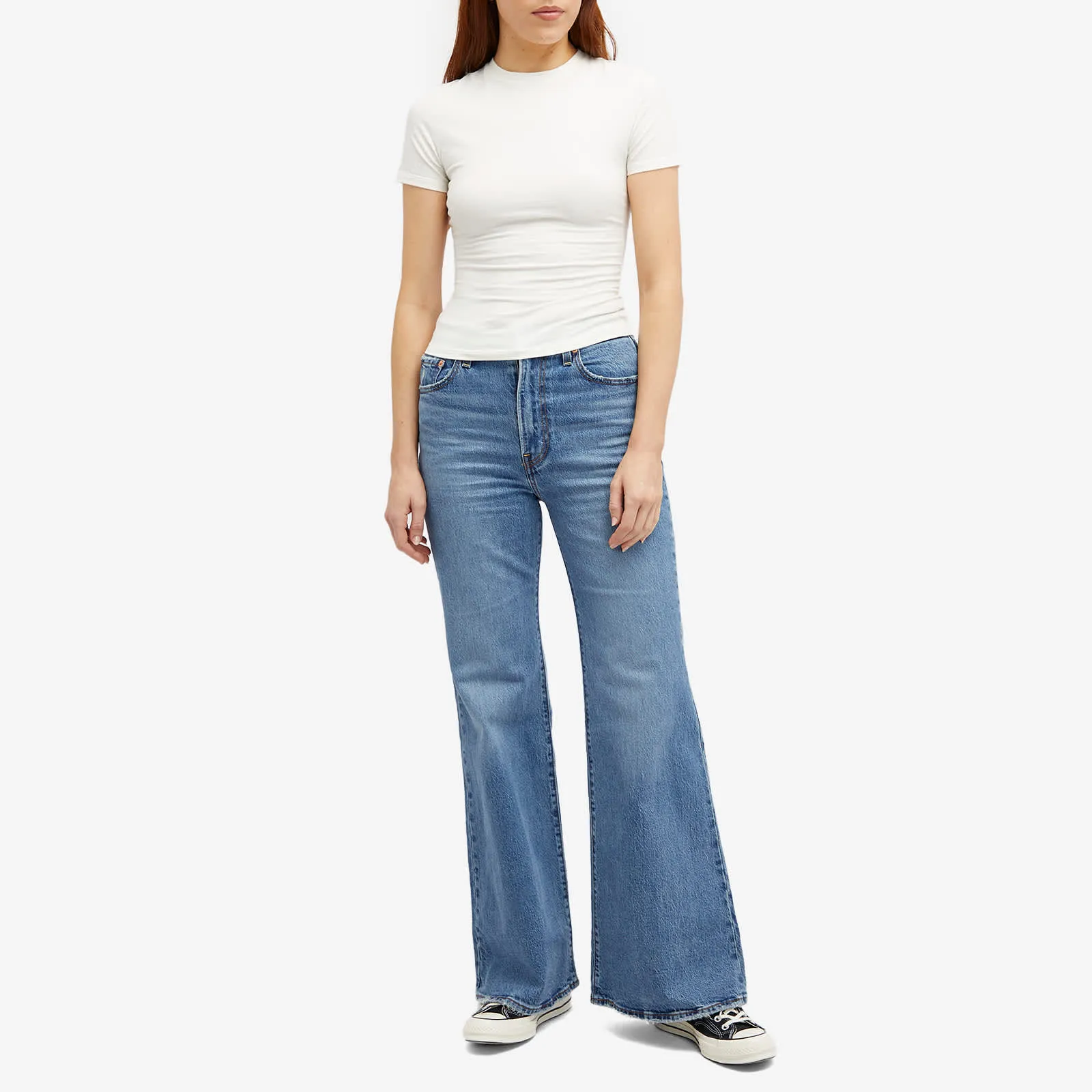 Levi's Ribcage Bell Jeans in Sonoma Walks