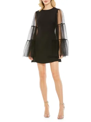 Mac Duggal Flare Sleeve Pencil Dress, Black