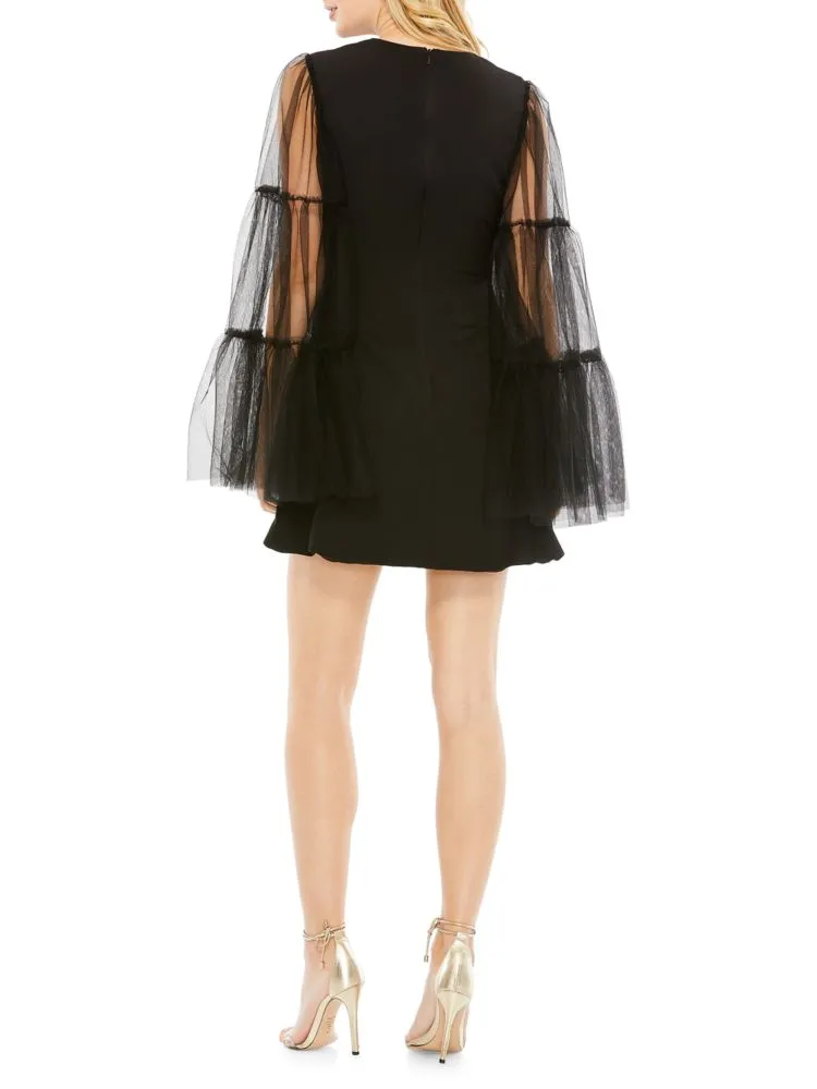 Mac Duggal Flare Sleeve Pencil Dress, Black