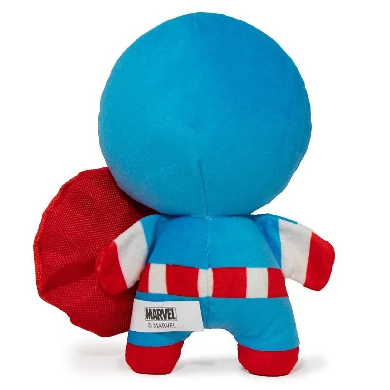 Marvel Captain America Standing Pose Plush Dog Chew Toy
