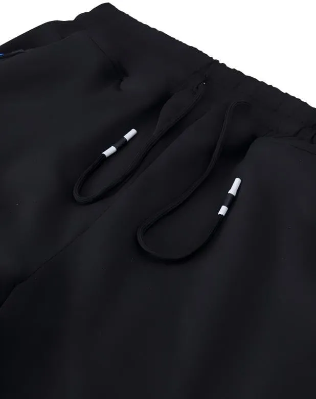 Mens Active Athletic Workout Jogger Sweatpants for Men with Zipper Pocket and Drawstring Size S-2XL