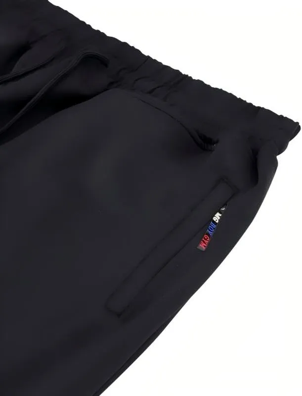 Mens Active Athletic Workout Jogger Sweatpants for Men with Zipper Pocket and Drawstring Size S-2XL