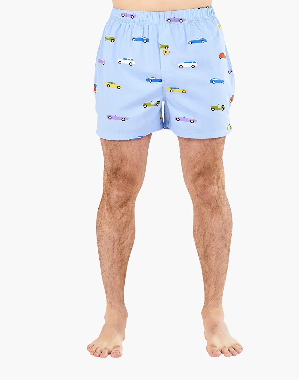MENS VINTAGE CARS BAMBOO BOXER SHORT