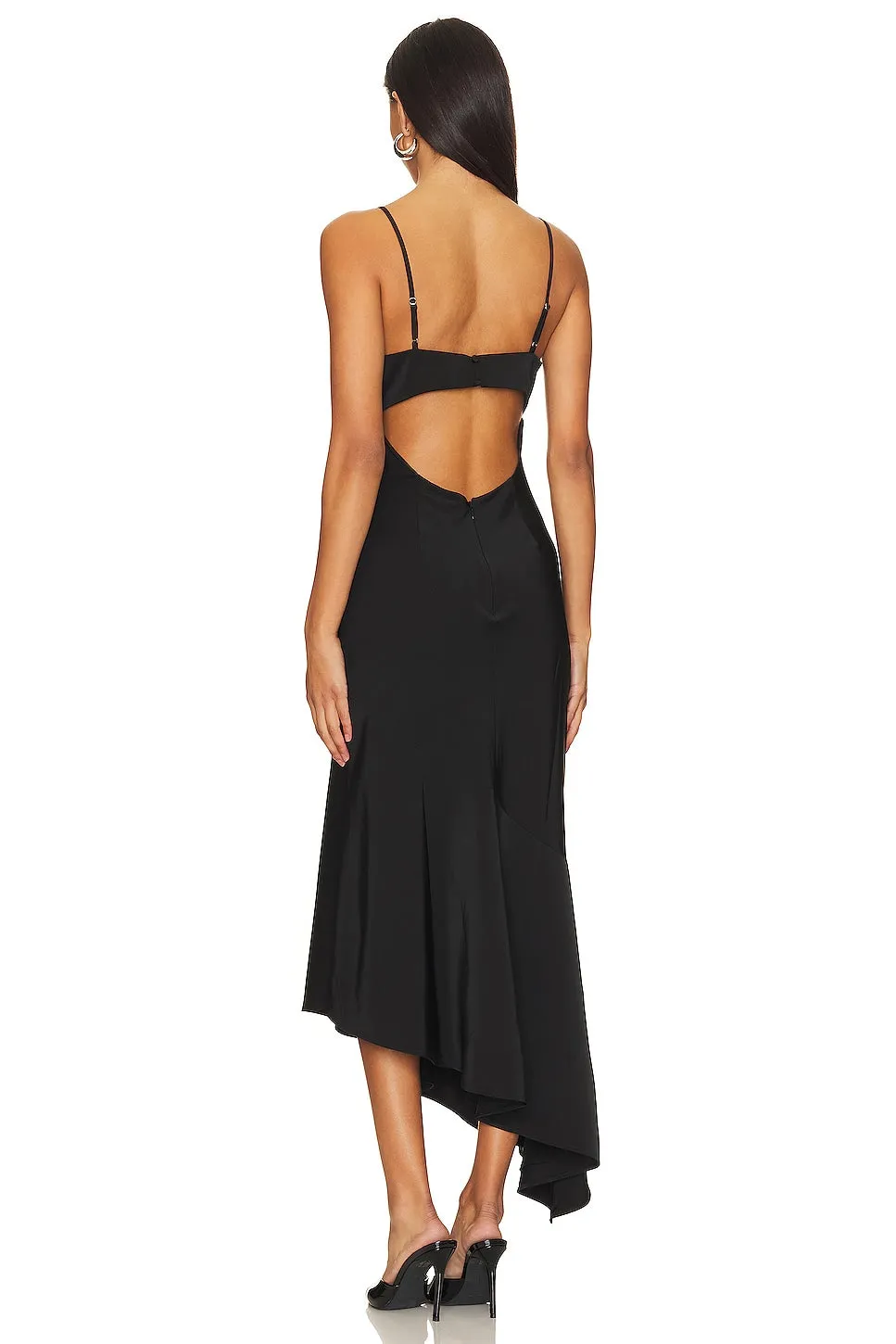 Midi dress NBD Brigitta, black