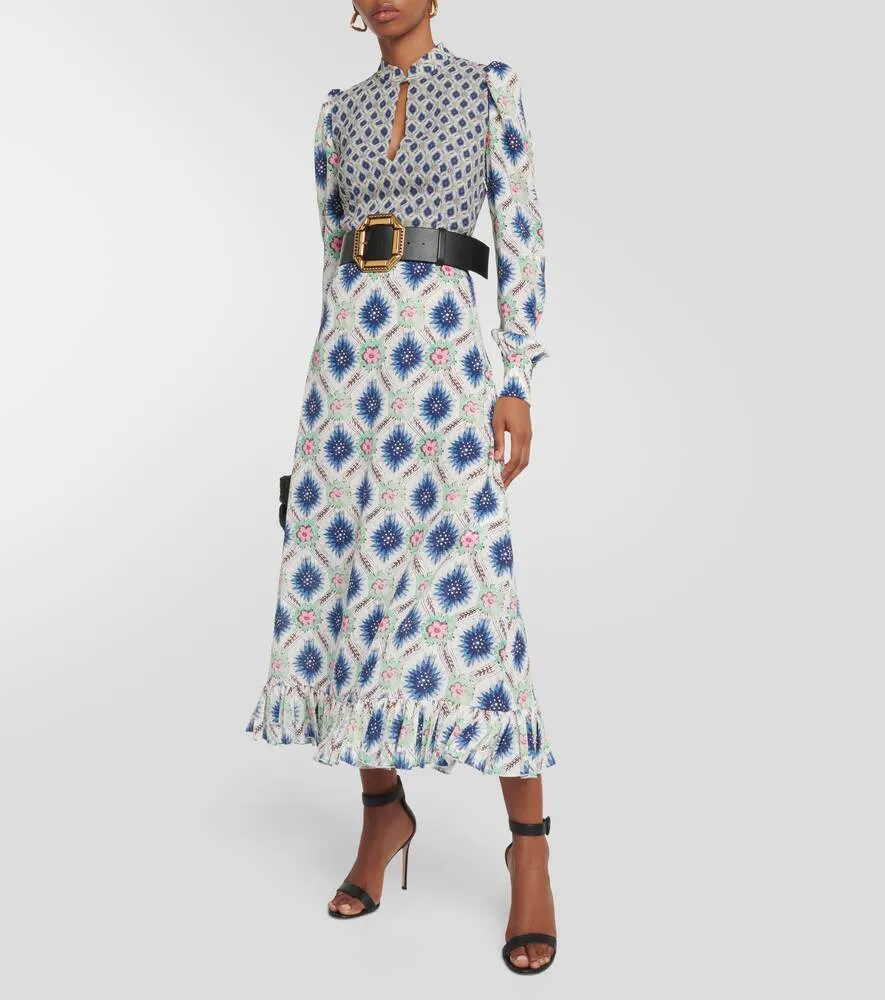 Midi dress with ETRO print, multicolor