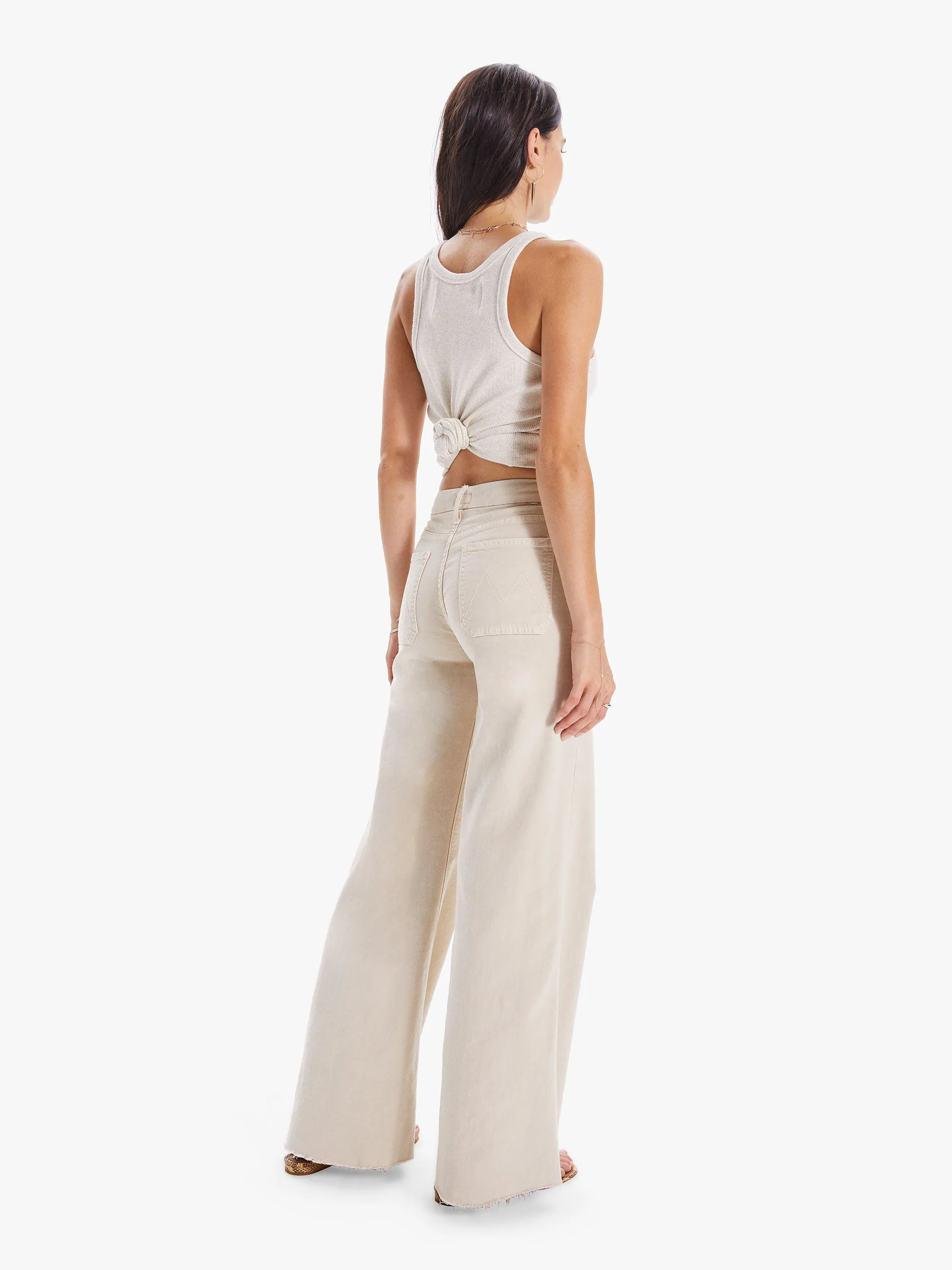 Mother - The Patch Pocket Roller Fray in Chalk Tapioca