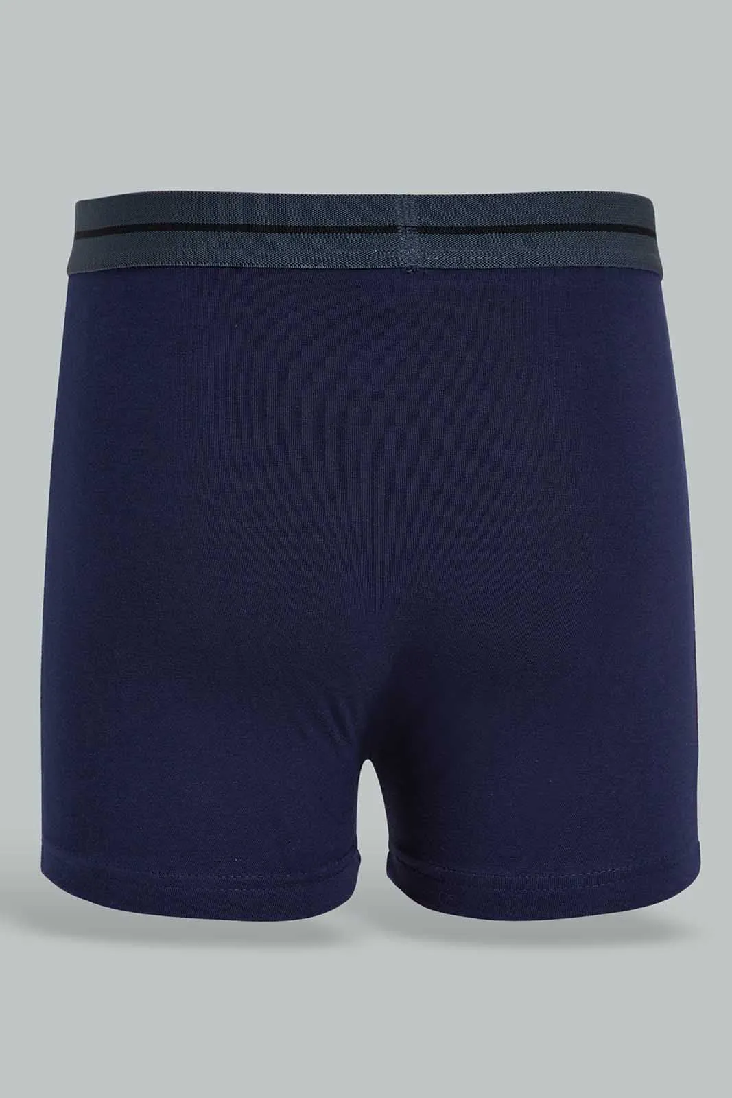 Navy Boxer Set For Senior Boys (Pack of 3)