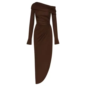 Off Shoulder Jersey Cocktail Dress