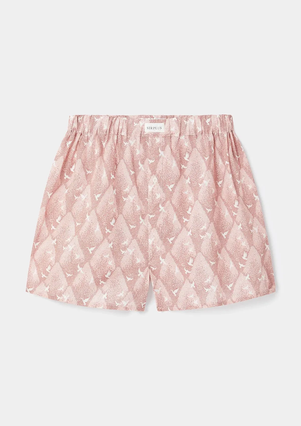 Peace Park Pink Boxer Shorts - Made with Liberty Fabrics