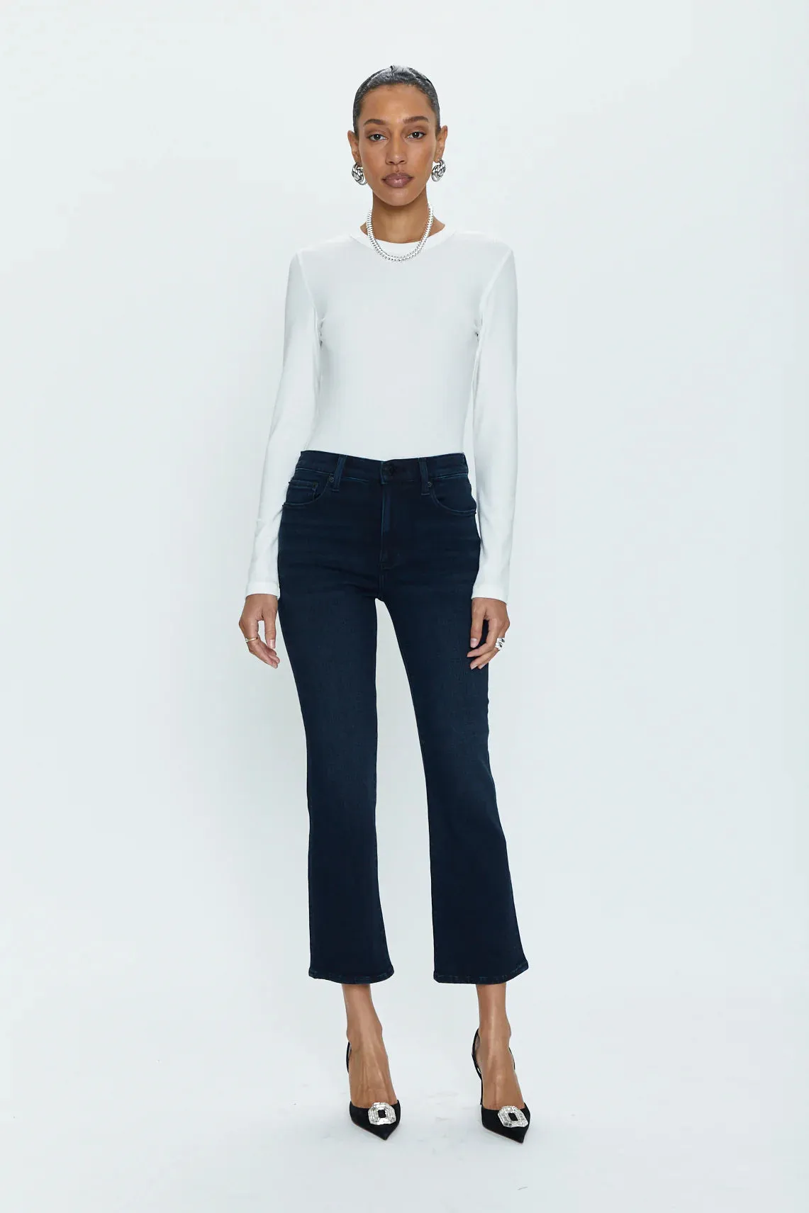 High-Rise Crop Boot Jeans in Palace Park Wash for Women by PIS Lennon.