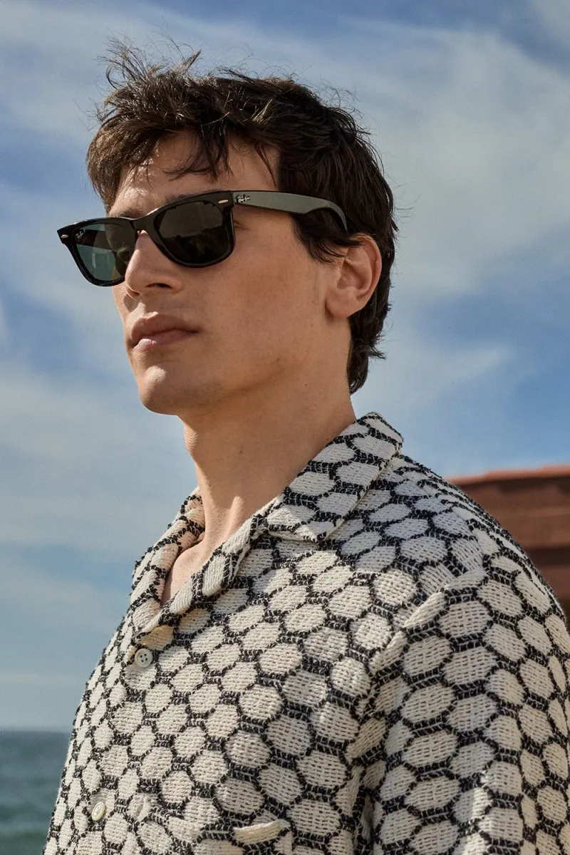 Portuguese Flannel Net Shirt (Black)