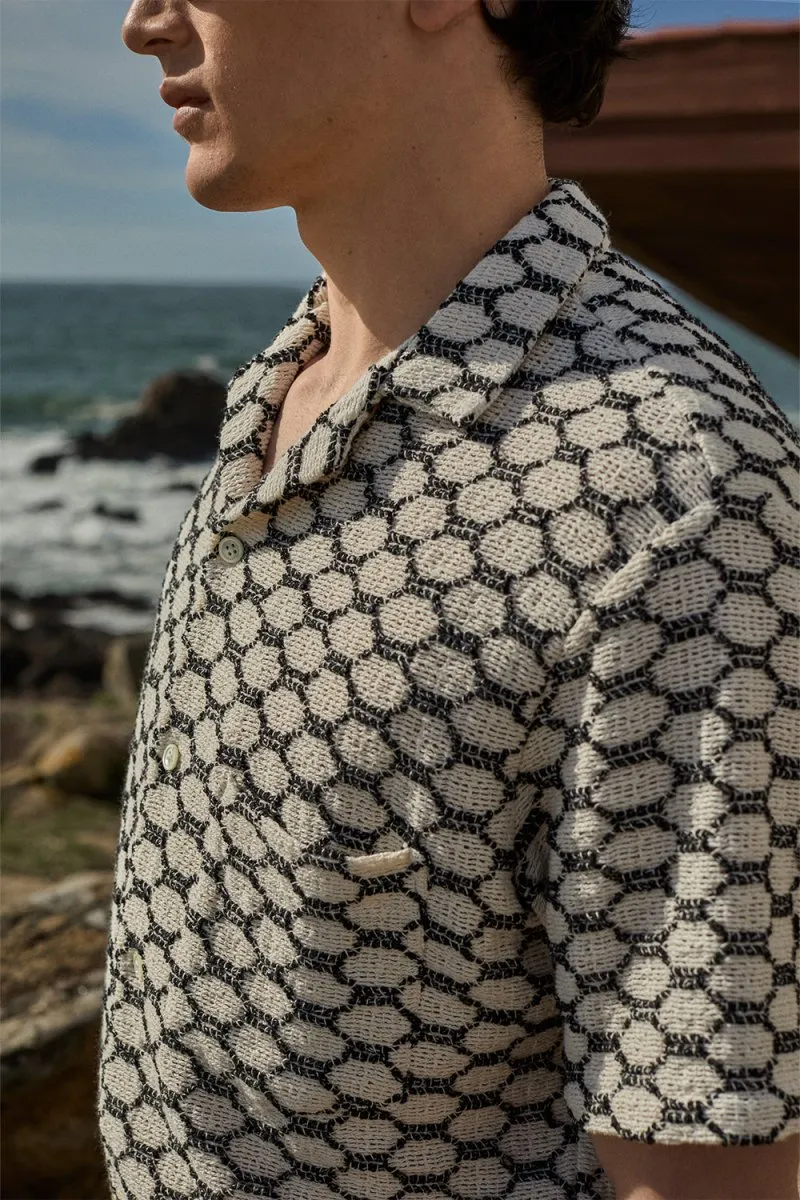 Portuguese Flannel Net Shirt (Black)