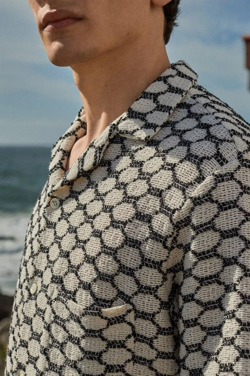 Portuguese Flannel Net Shirt (Black)