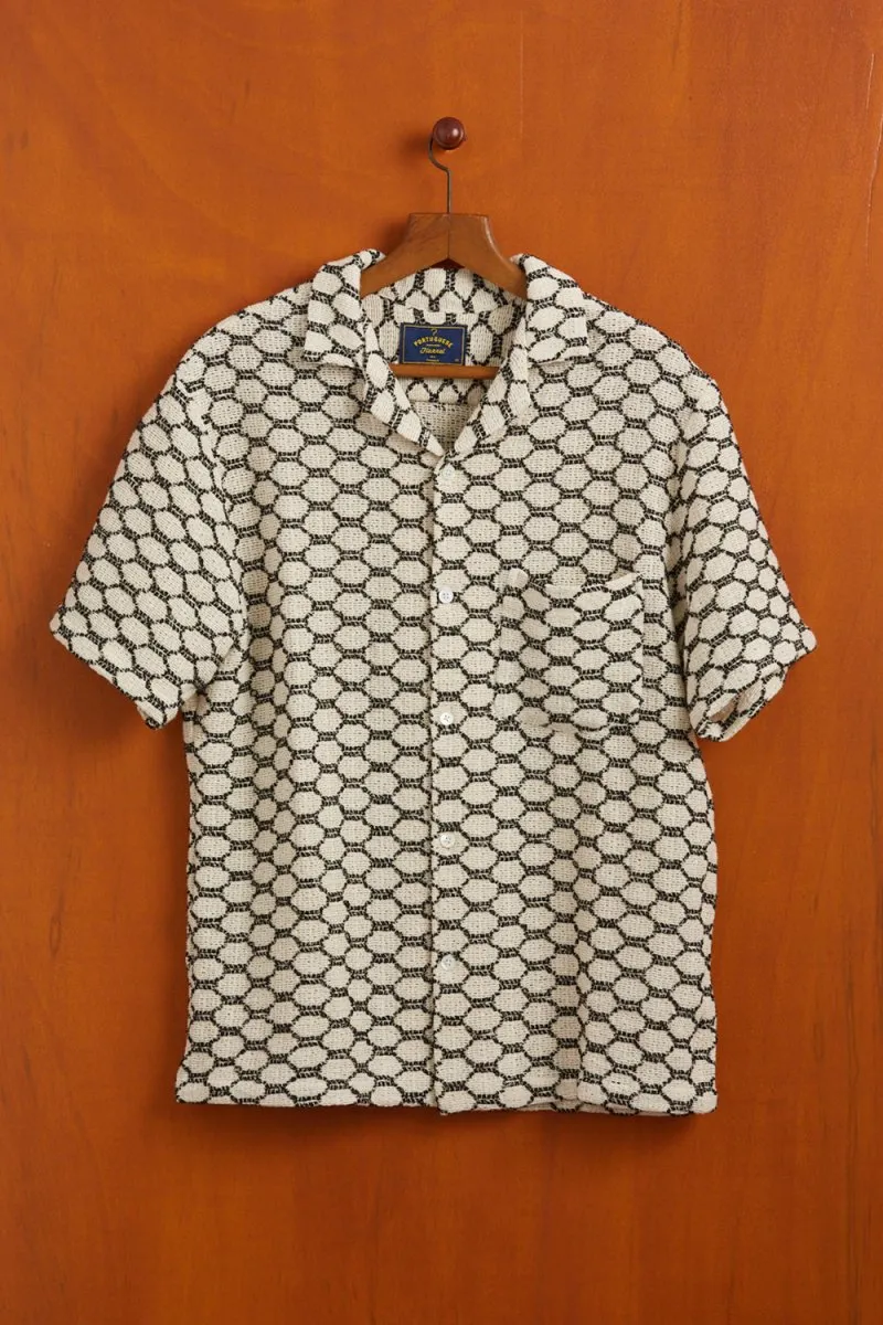 Portuguese Flannel Net Shirt (Black)