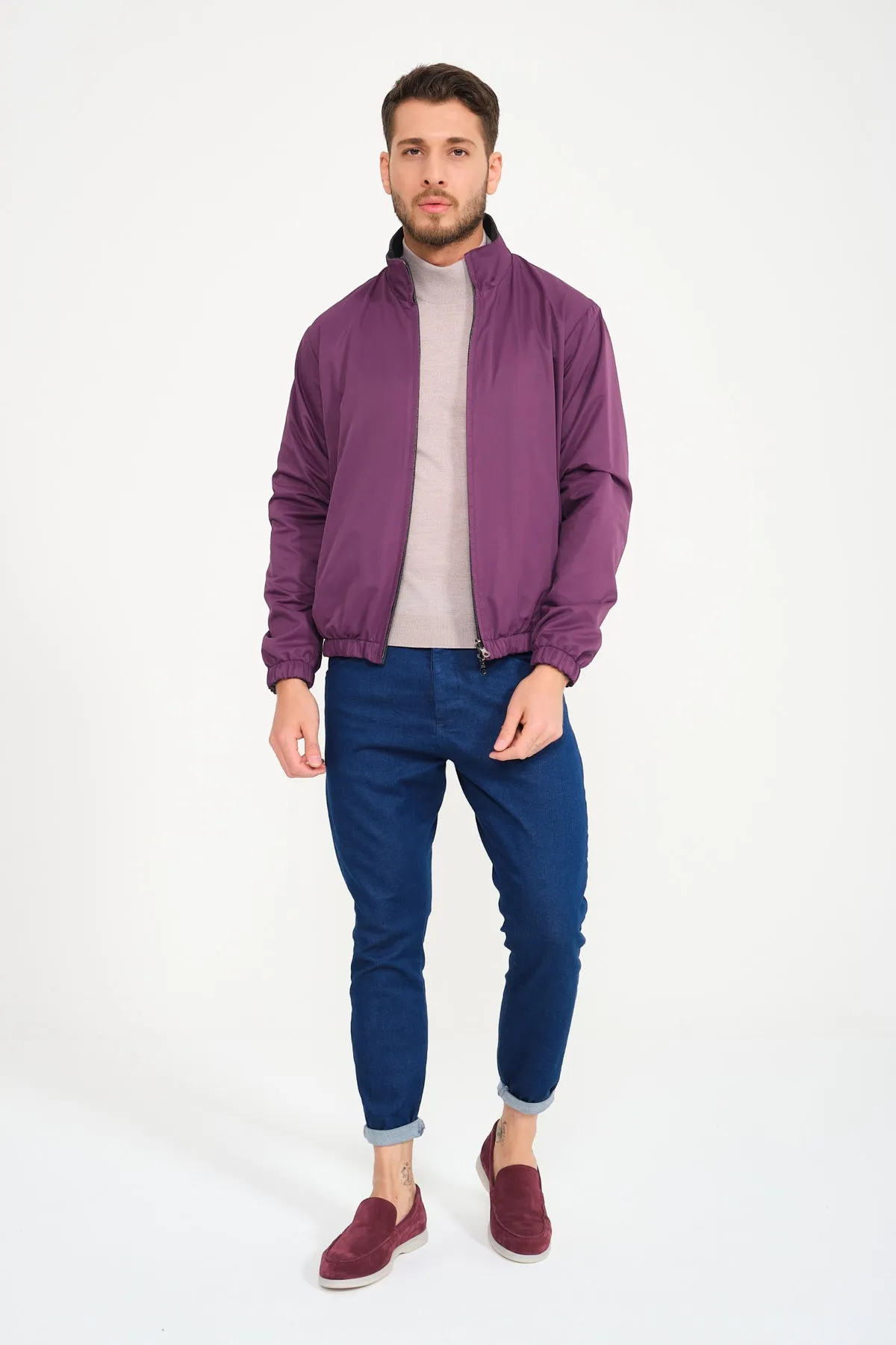 Purple Double Face Waterproof Jacket