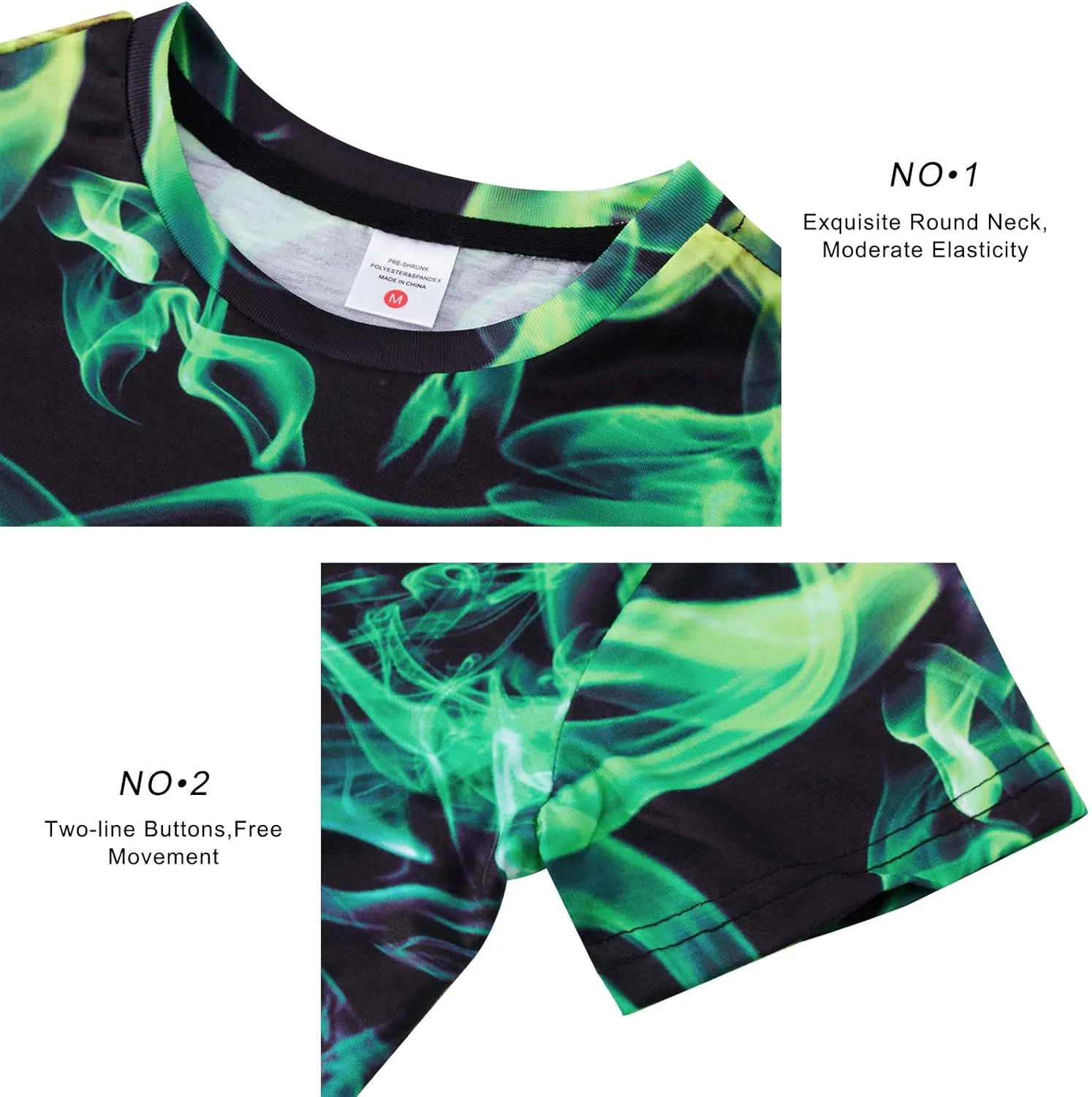 RAISEVERN Boys Girls 3D Graphic Printed T-Shirts Short Sleeve Summer tees for 4-14 Years