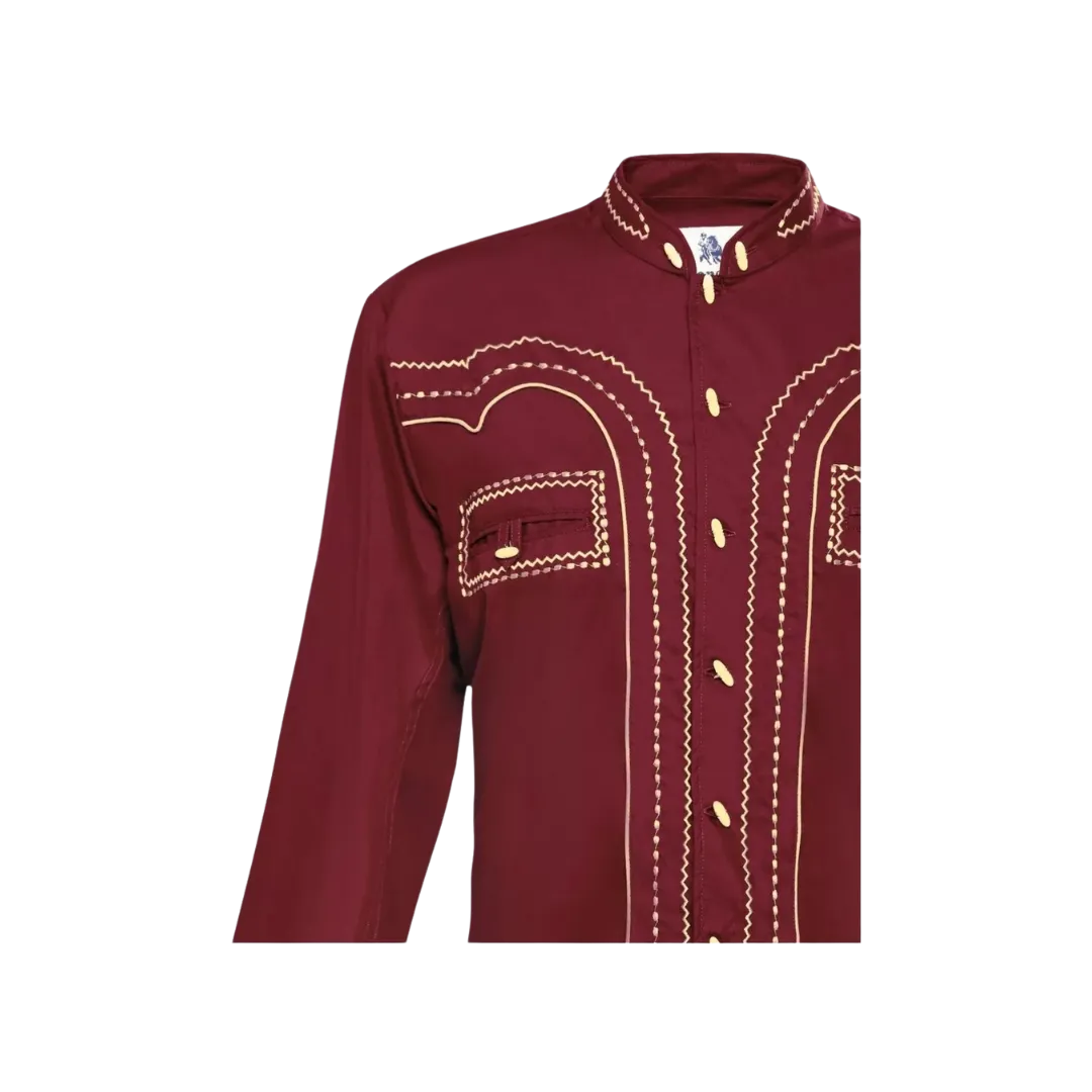 Ranger's Usa Men's Wine Charra Tarugos Shirt