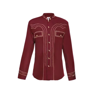Ranger's Usa Men's Wine Charra Tarugos Shirt