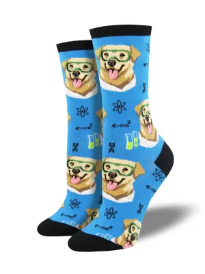 Science Lab (Blue) Women’s Crew Socks