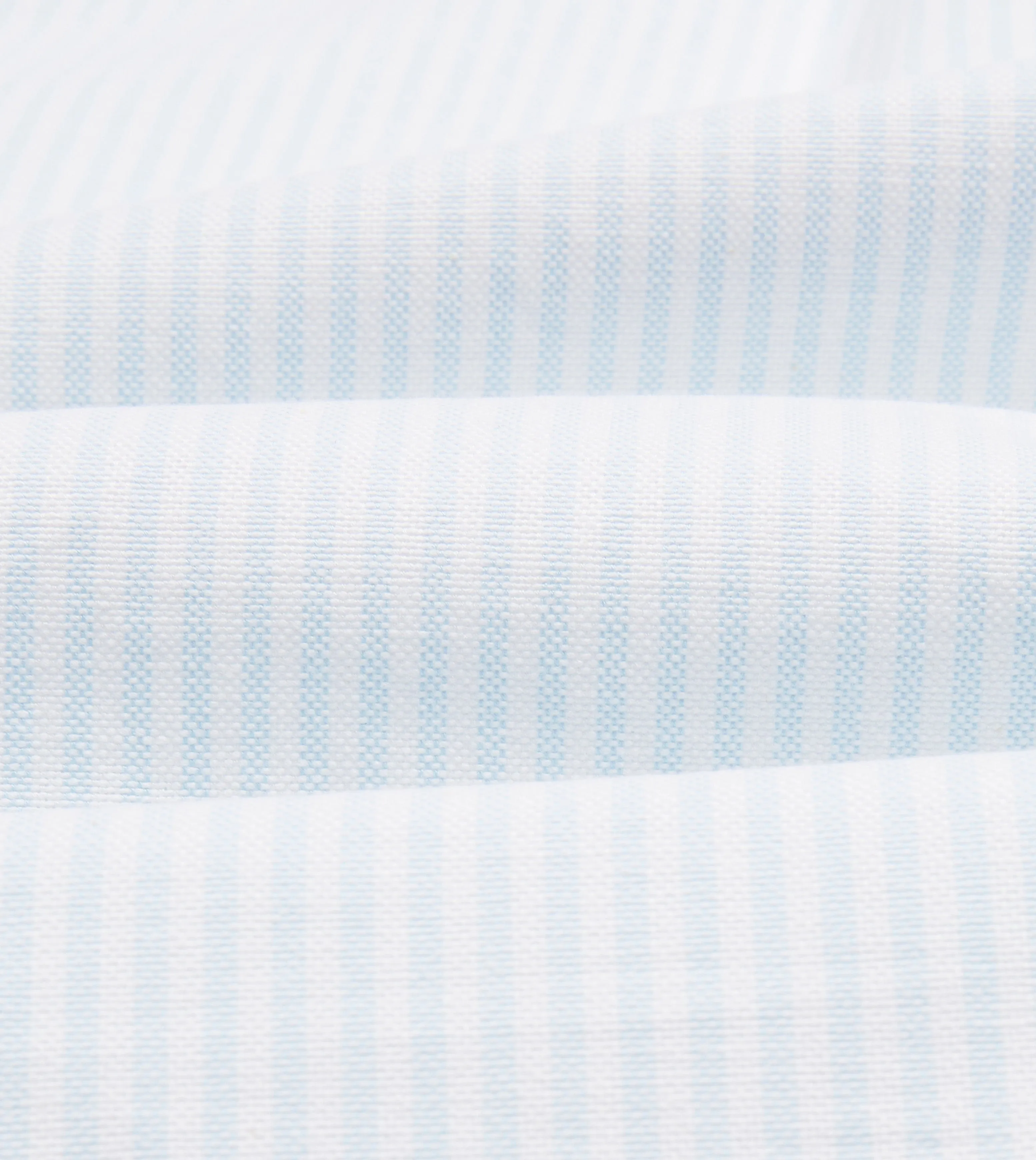 Sky Ticking Stripe Cotton Oxford Cloth Button-Down Shirt