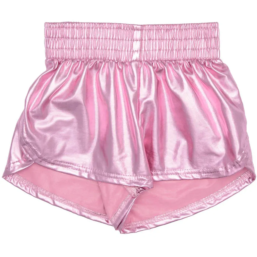 Steph Shorts Metallic- Light Pink
